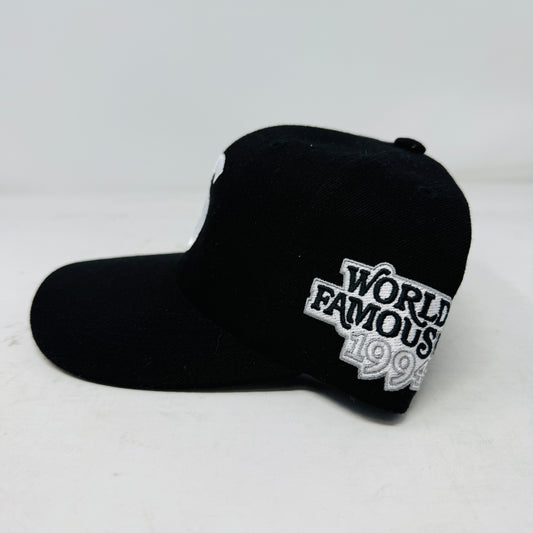 Supreme World Famous S Logo 6-Panel Black