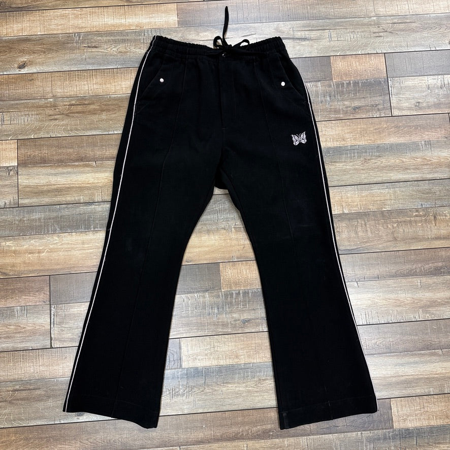 Preowned Needles Piping Cowboy Pants in black color