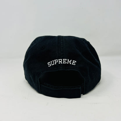 Supreme Embroidered Money Logo 6-Panel Hat Black