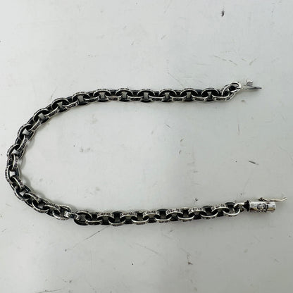 Chrome Hearts Medium Paper Chain Bracelet Silver