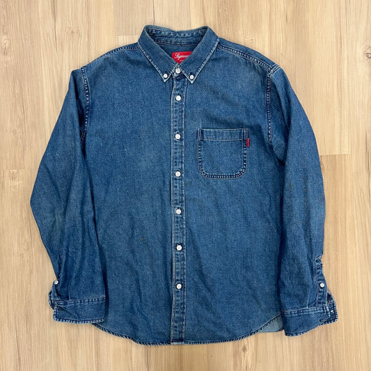 Supreme Appliqué Denim Shirt Indigo