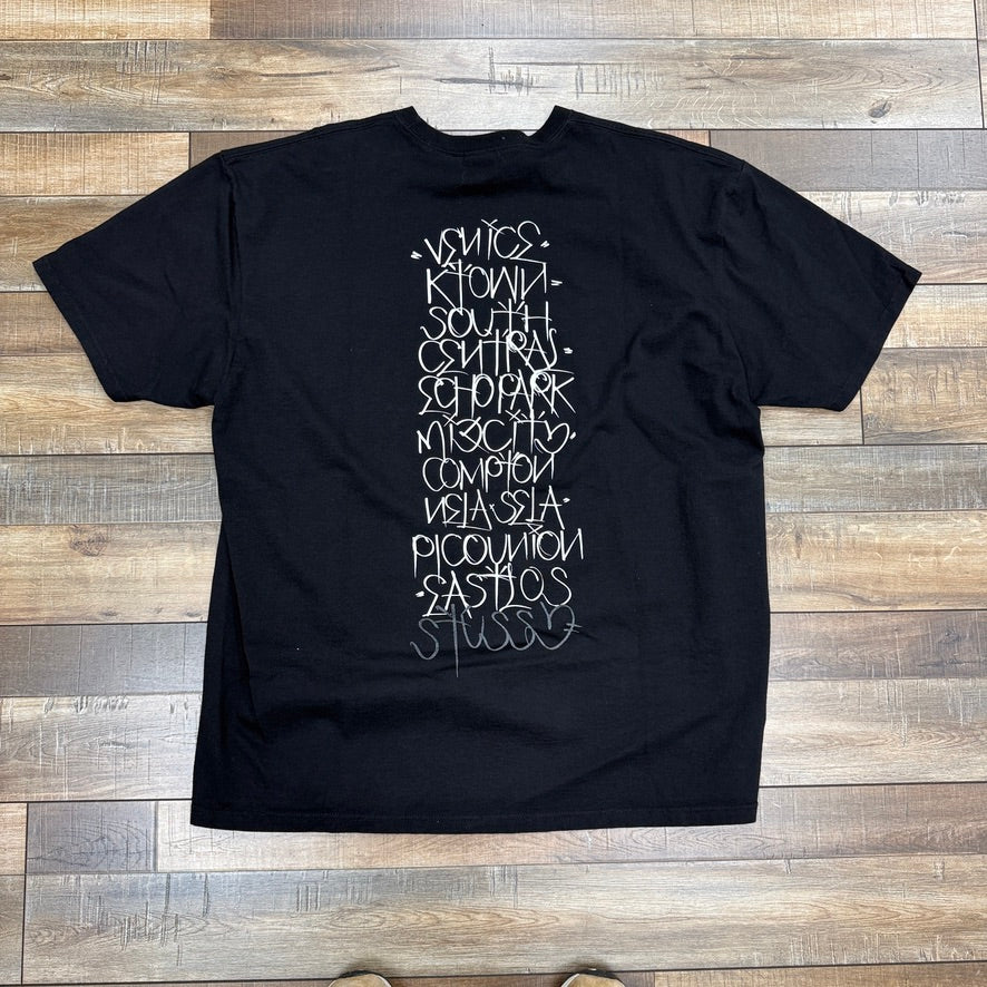 Stussy Born X Raised Handstyles Tee Black