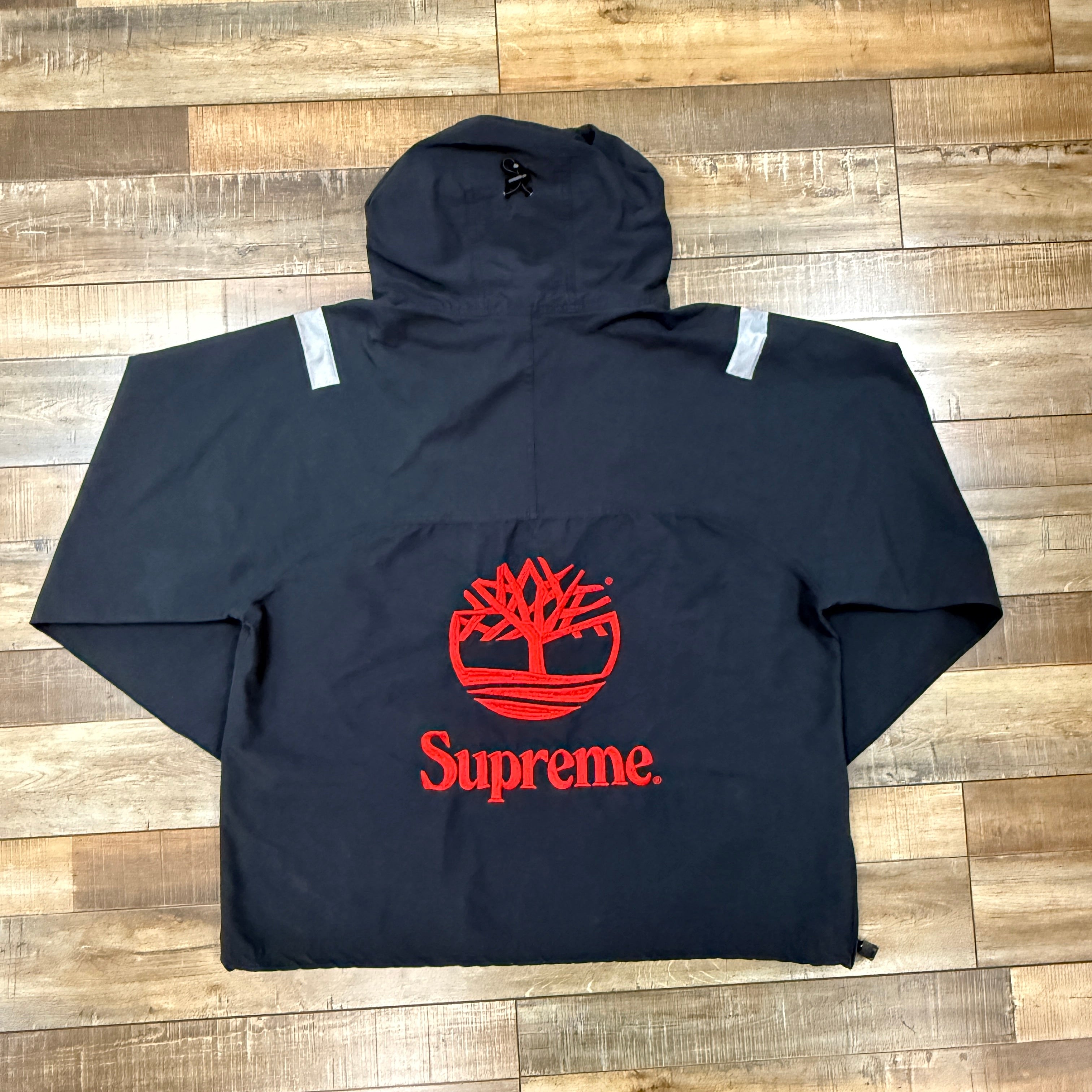 Supreme Timberland Reflective Taping Anorak Black – Holy Ground