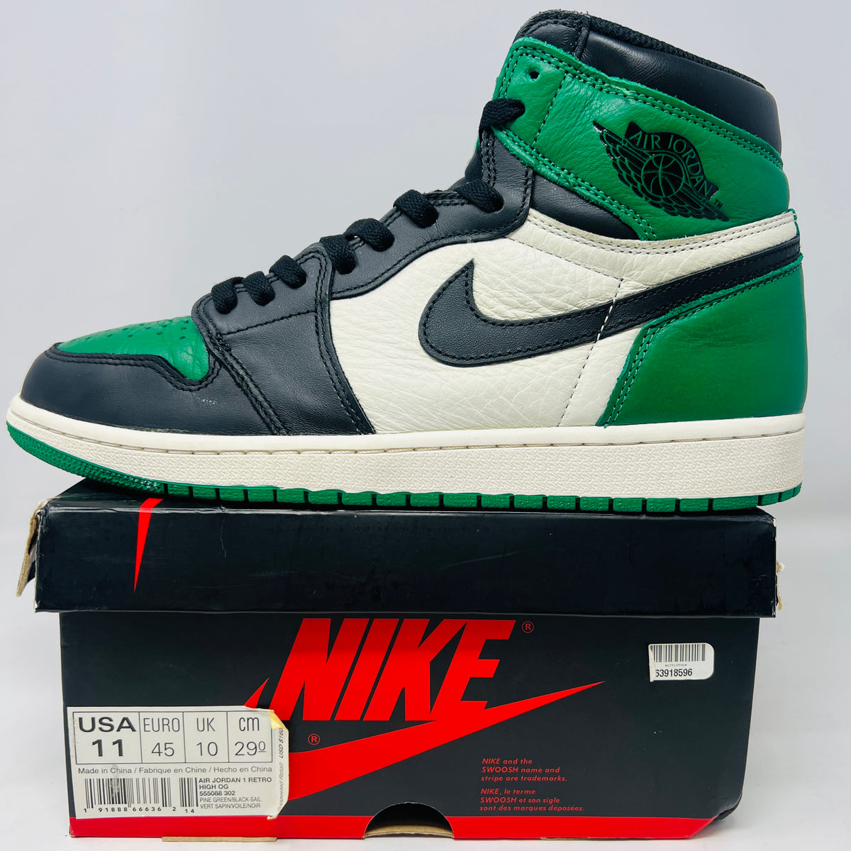 Jordan 1 Retro High Pine Green