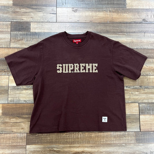 Supreme Twill Applique S/S Top Brown
