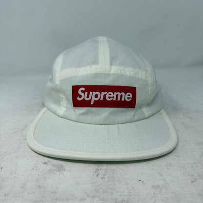 Supreme Waxed Ripstop Camp Cap White