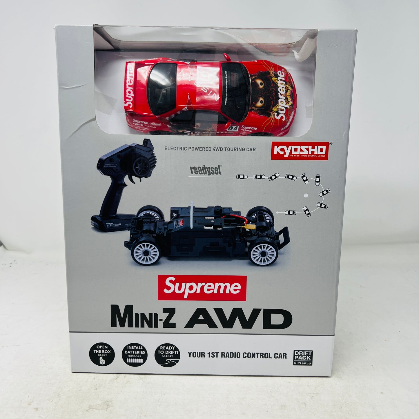 Supreme Kyosho Mini-Z Nissan Skyline Nismo R33 RC Readyset Red