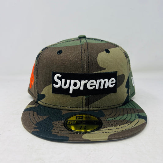 Supreme MLB Teams San Francisco Box Logo New Era 59Fifty Fitted Cap Woodland Camo