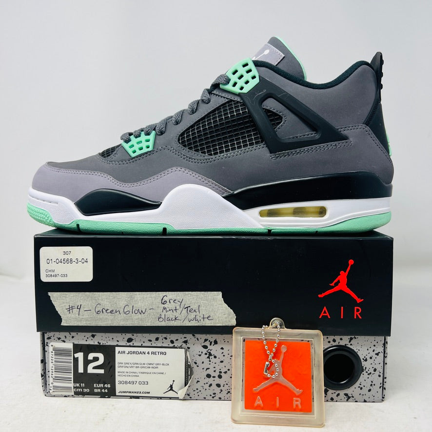 Jordan 4 Retro Green Glow