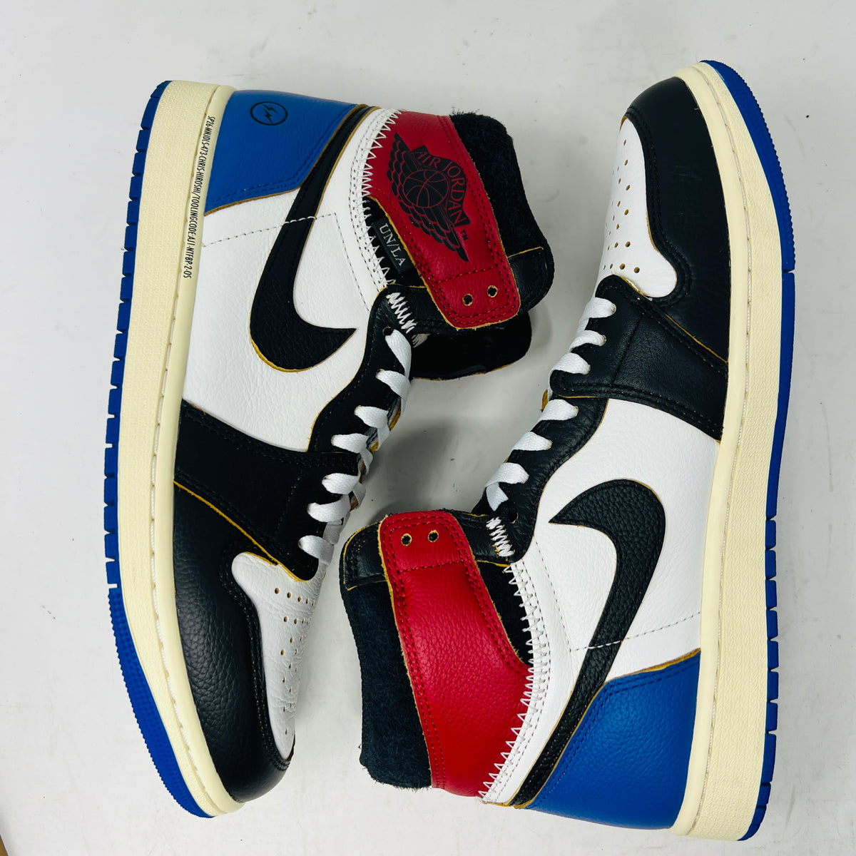 Jordan 1 Retro High OG SP Fragment x Union LA Varsity Red Sport Royal