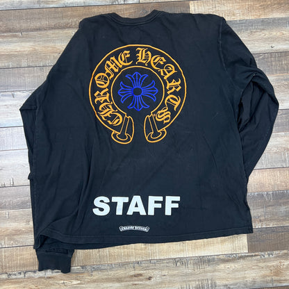 Black, Orange & Blue Staff Horseshoe Logo Long Sleeve