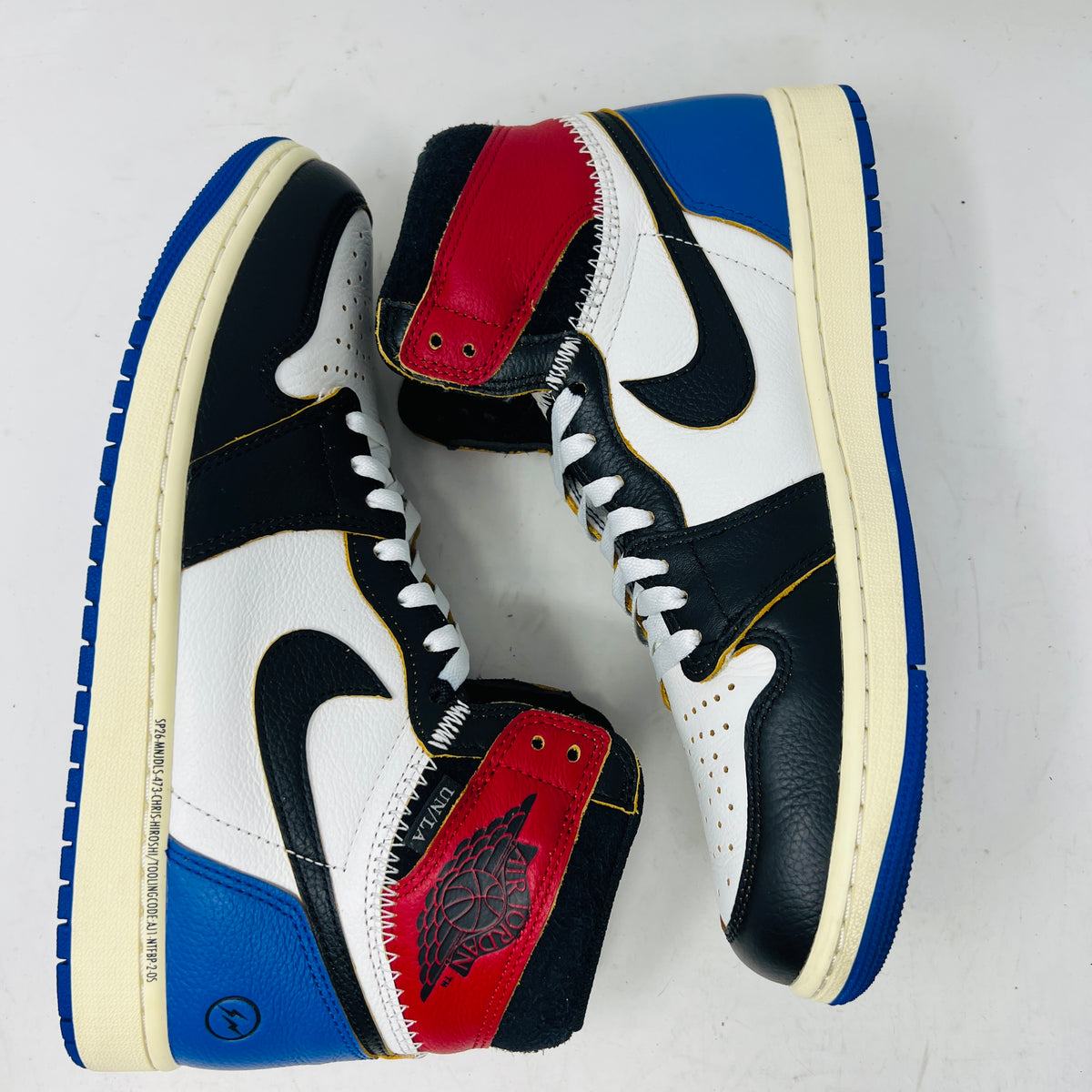 Jordan 1 Retro High OG SP Fragment x Union LA Varsity Red Sport Royal
