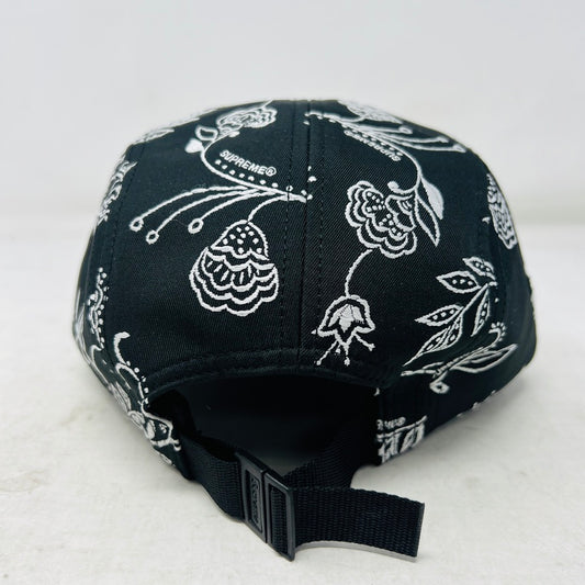 Supreme Floral Jacquard Camp Cap Black