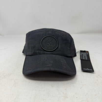 Supreme Stone Island Reactive Ice Camo Ripstop Camp Cap Black