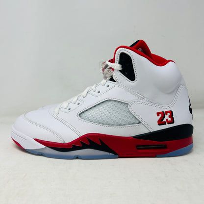 Jordan 5 Retro Fire Red Black Tongue (2025)