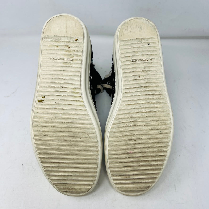 Rick Owens DRKSHDW Corduroy High Top Sneakers Black