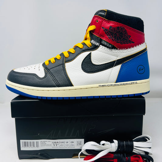 Jordan 1 Retro High OG SP Fragment x Union LA Varsity Red Sport Royal