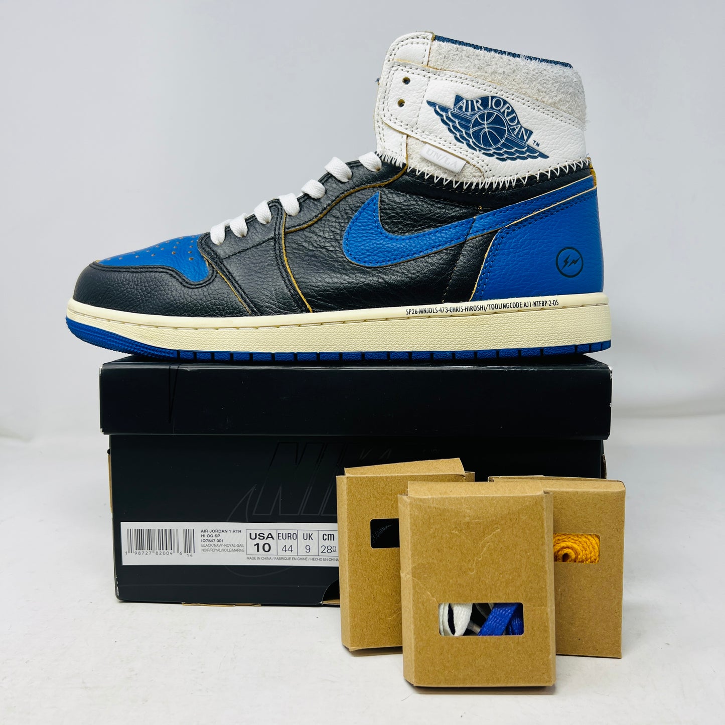 Jordan 1 Retro High OG SP Fragment x Union LA Sport Royal