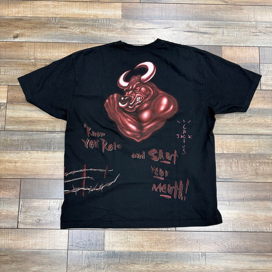Travis Scott x WWE Know Your Role The Rock Tee Black