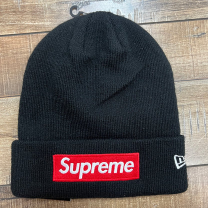 Supreme x New Era Box Logo Beanie Black
