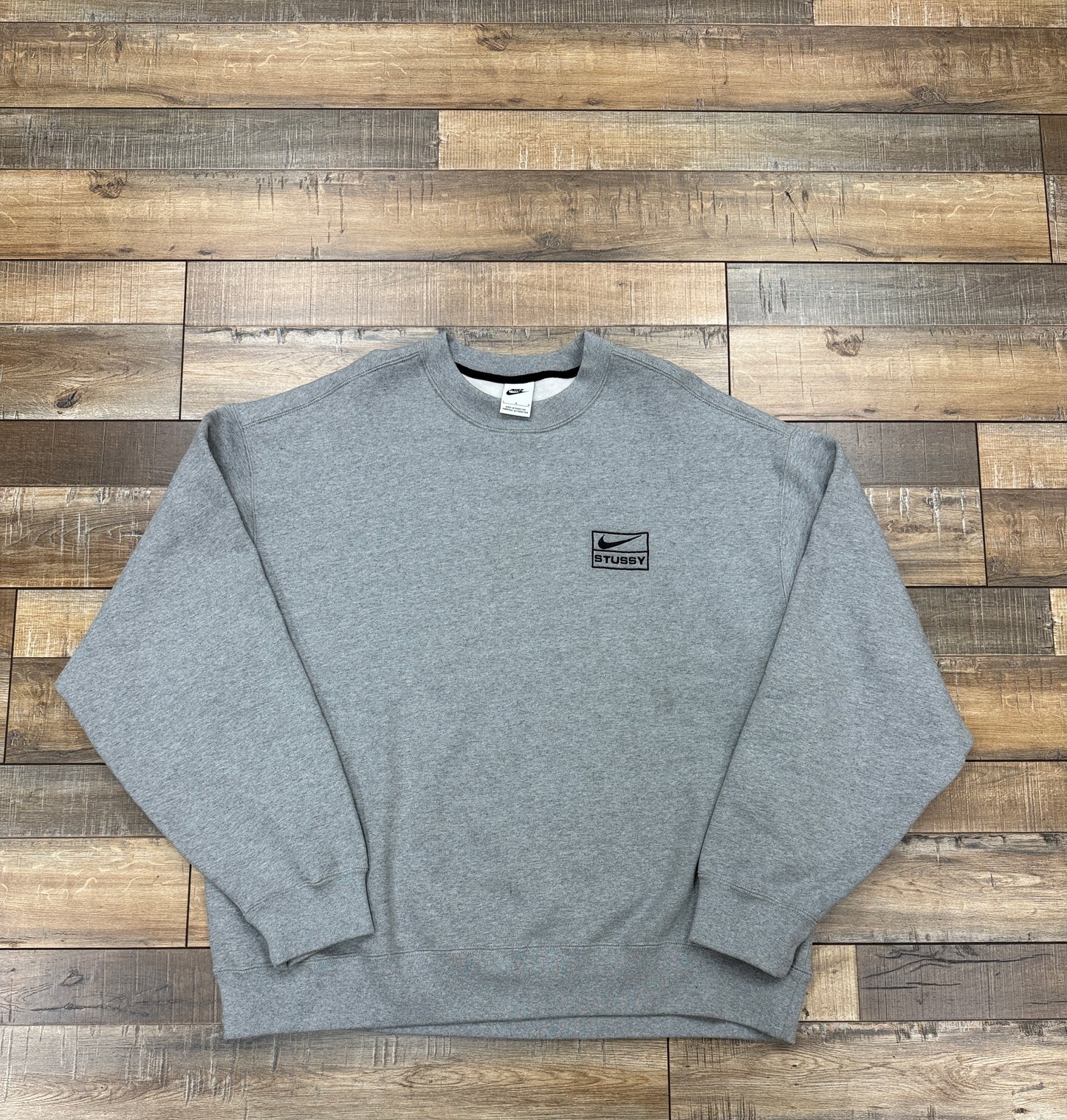 Nike x Stussy Crew Fleece Grey