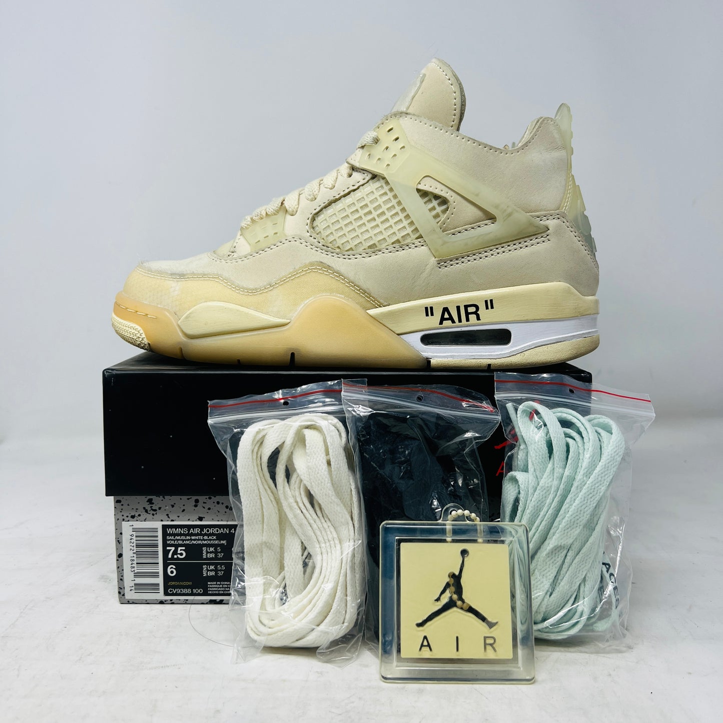 Jordan 4 Retro Off-White Sail (Women's)
