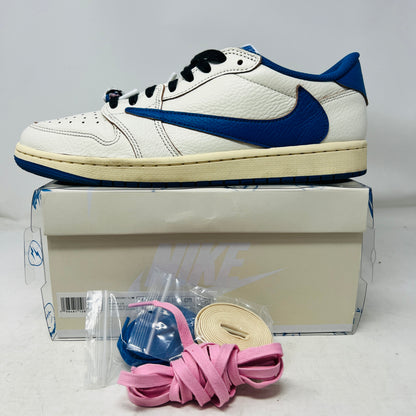 Jordan 1 Retro Low OG SP Fragment x Travis Scott Sail Military Blue