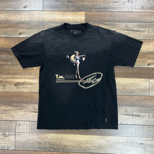 Travis Scott Cactus Jack x Fragment x Takashi Murakami Tokyo Jack Tee Black