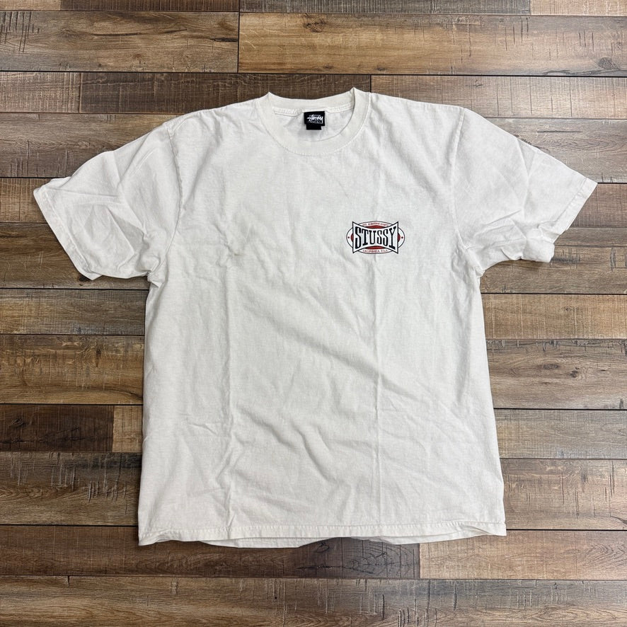 Stussy Champion Oval Pigment Dyed Tee Natural