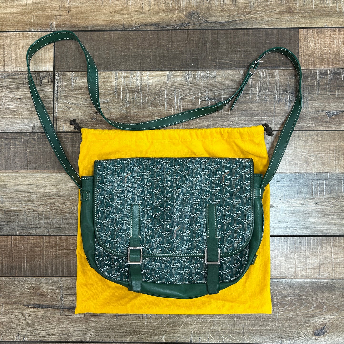Goyard  Belvedere MM Messenger Bag Green