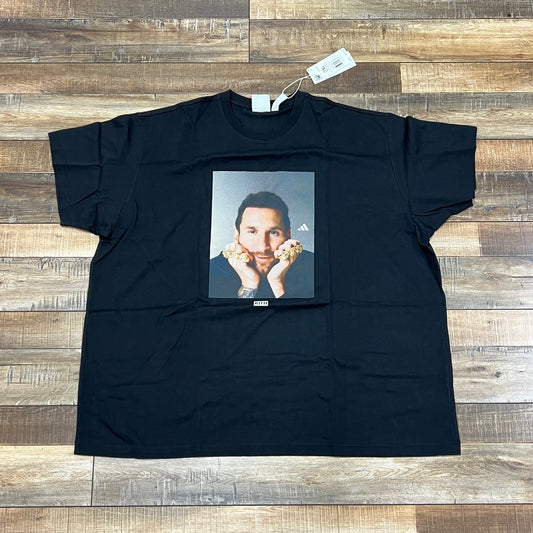 Kith x adidas Messi Football Graphic Tee Black