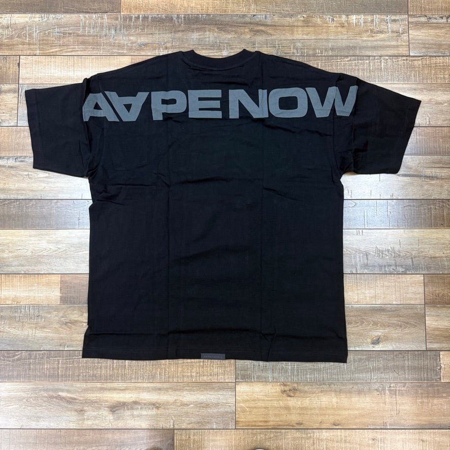 AAPE By A Bathing Ape Black Aape Heart Logo Tee