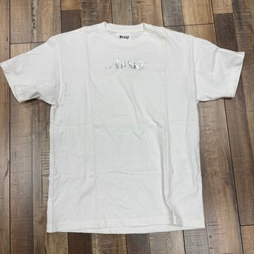 Awake NY Chrome Metallic Logo Tee White