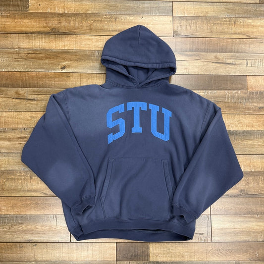 Stussy Stu Relaxed Hoodie Blue