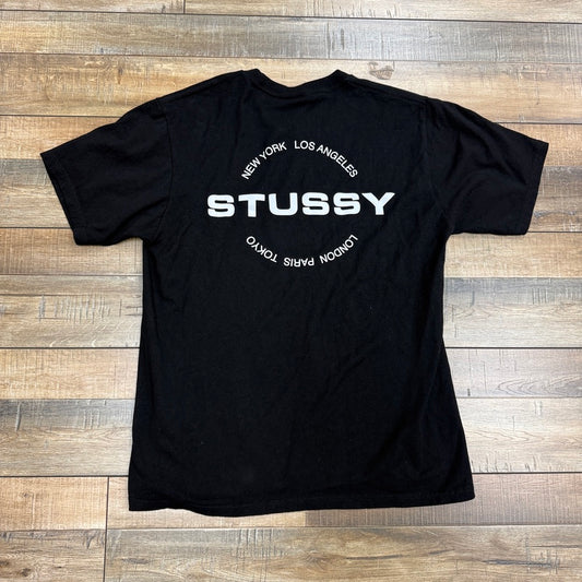 Stussy City Circle T-Shirt Black