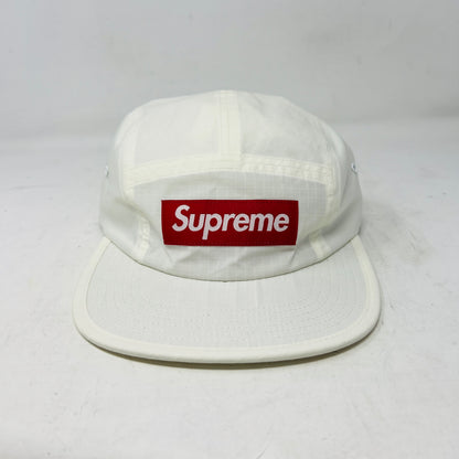 Supreme Waxed Ripstop Camp Cap White