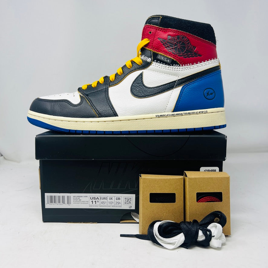 Jordan 1 Retro High OG SP Fragment x Union LA Varsity Red Sport Royal