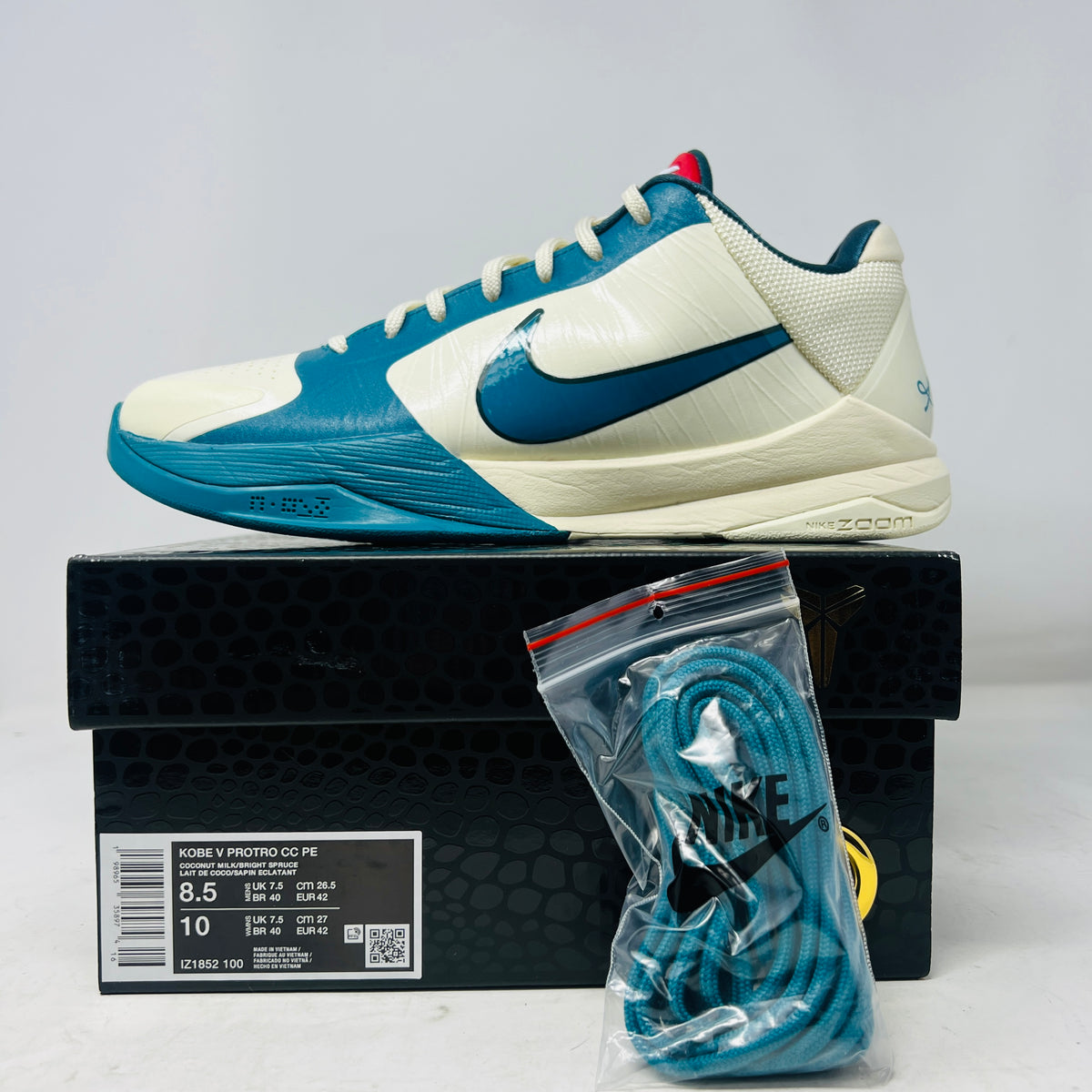Nike Kobe 5 Protro Caitlin Clark Coconut Milk Spruce