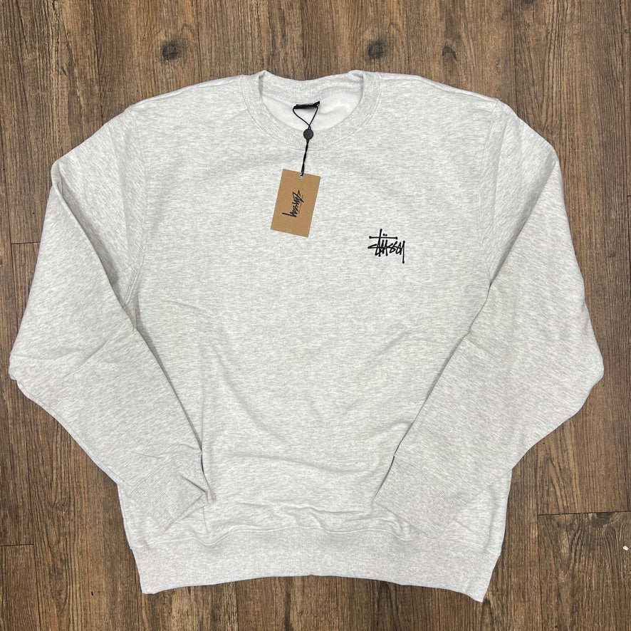 Stussy Basic Crew Ash Heather