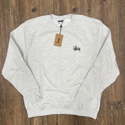 Stussy Basic Crew Ash Heather