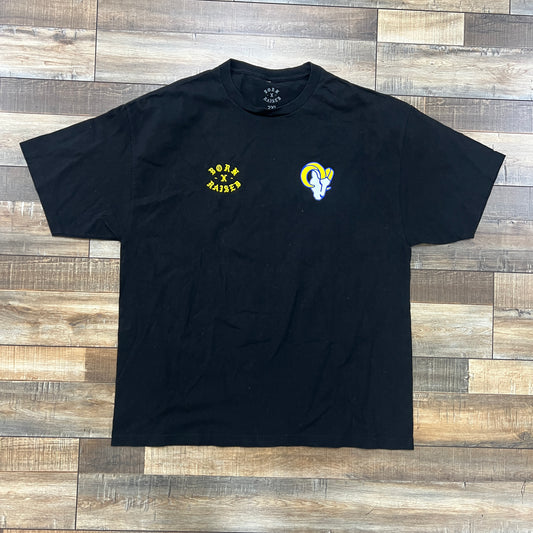 Born x Raised Black Los Angeles Rams Tee