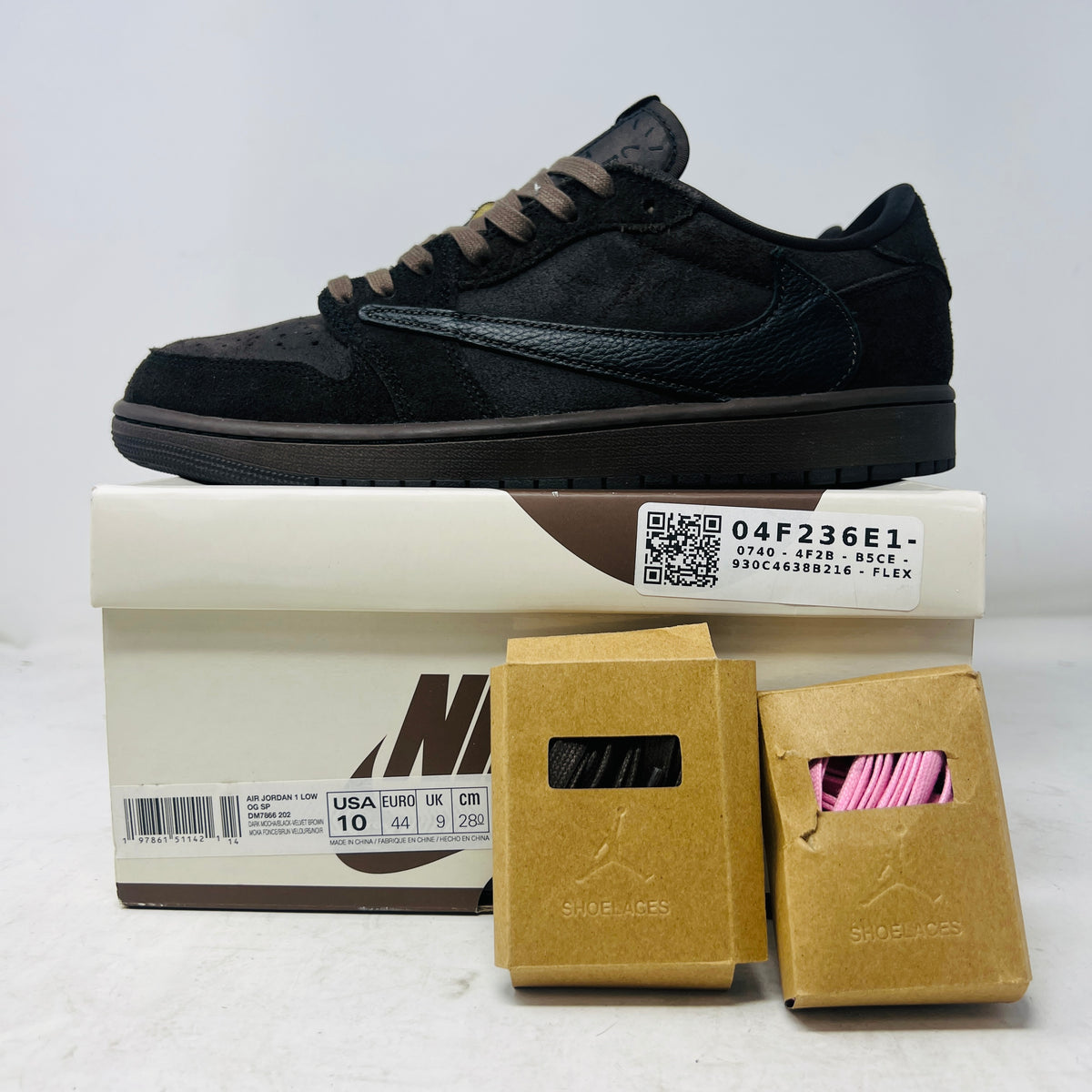 Jordan 1 Retro Low OG SP Travis Scott Velvet Brown
