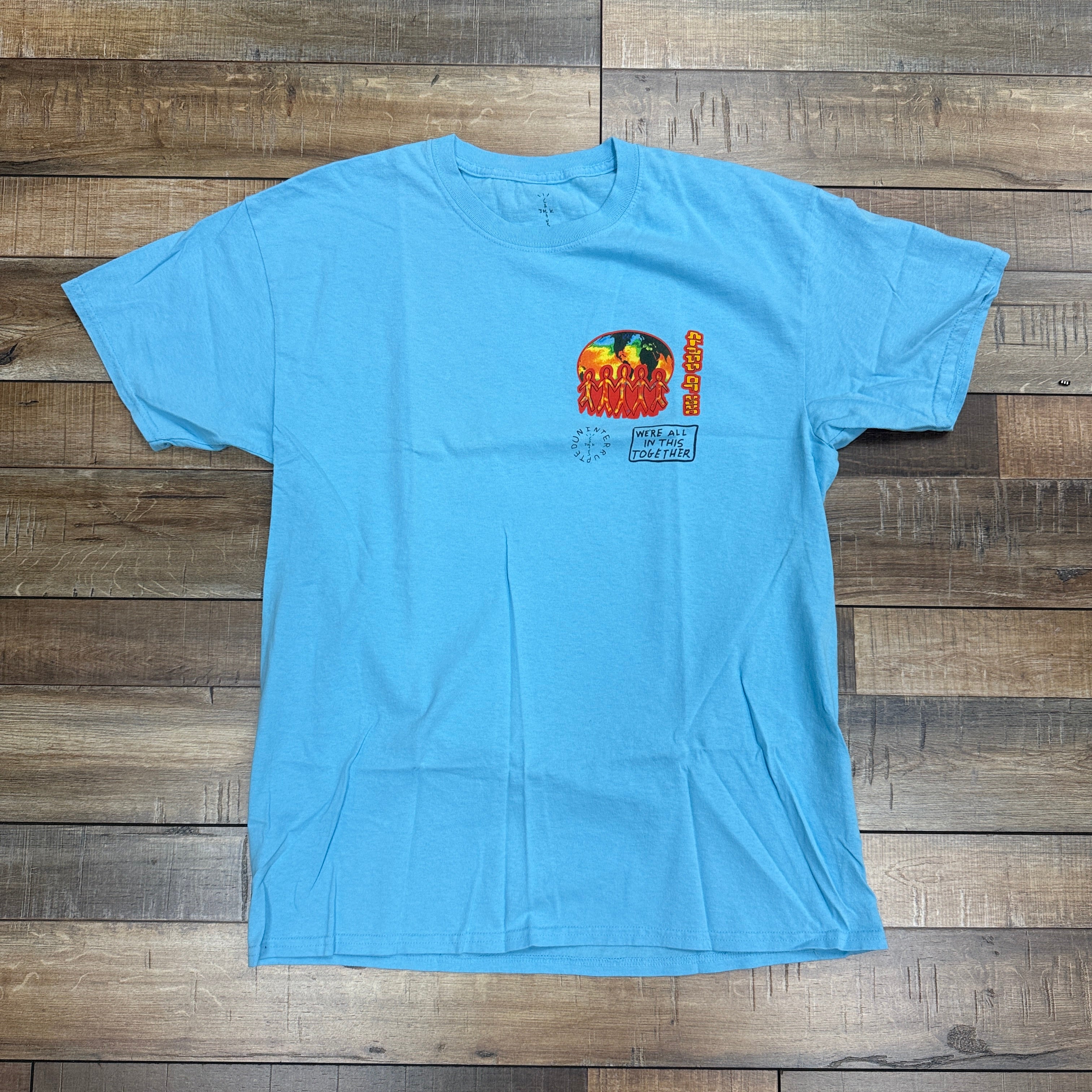 Travis Scott Cactus Jack C/O 2020 T-shirt Light Blue – Holy Ground