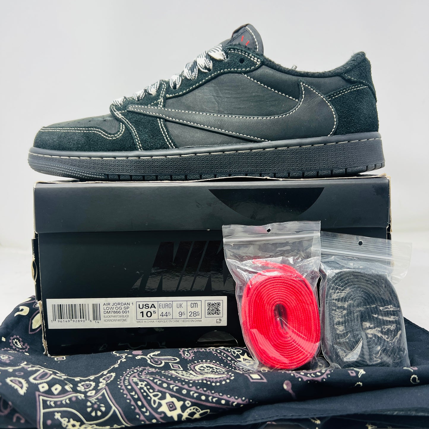 Jordan 1 Retro Low OG SP Travis Scott Black Phantom