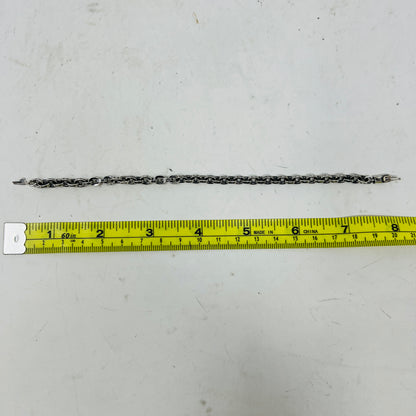 Chrome Hearts Medium Paper Chain Bracelet Silver