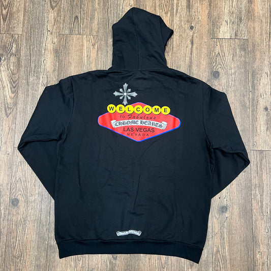 Chrome Hearts Welcome To Las Vegas Logo Hooded Sweatshirt