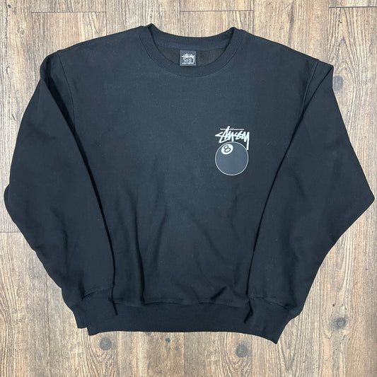 Stussy 8 Ball Crew Black