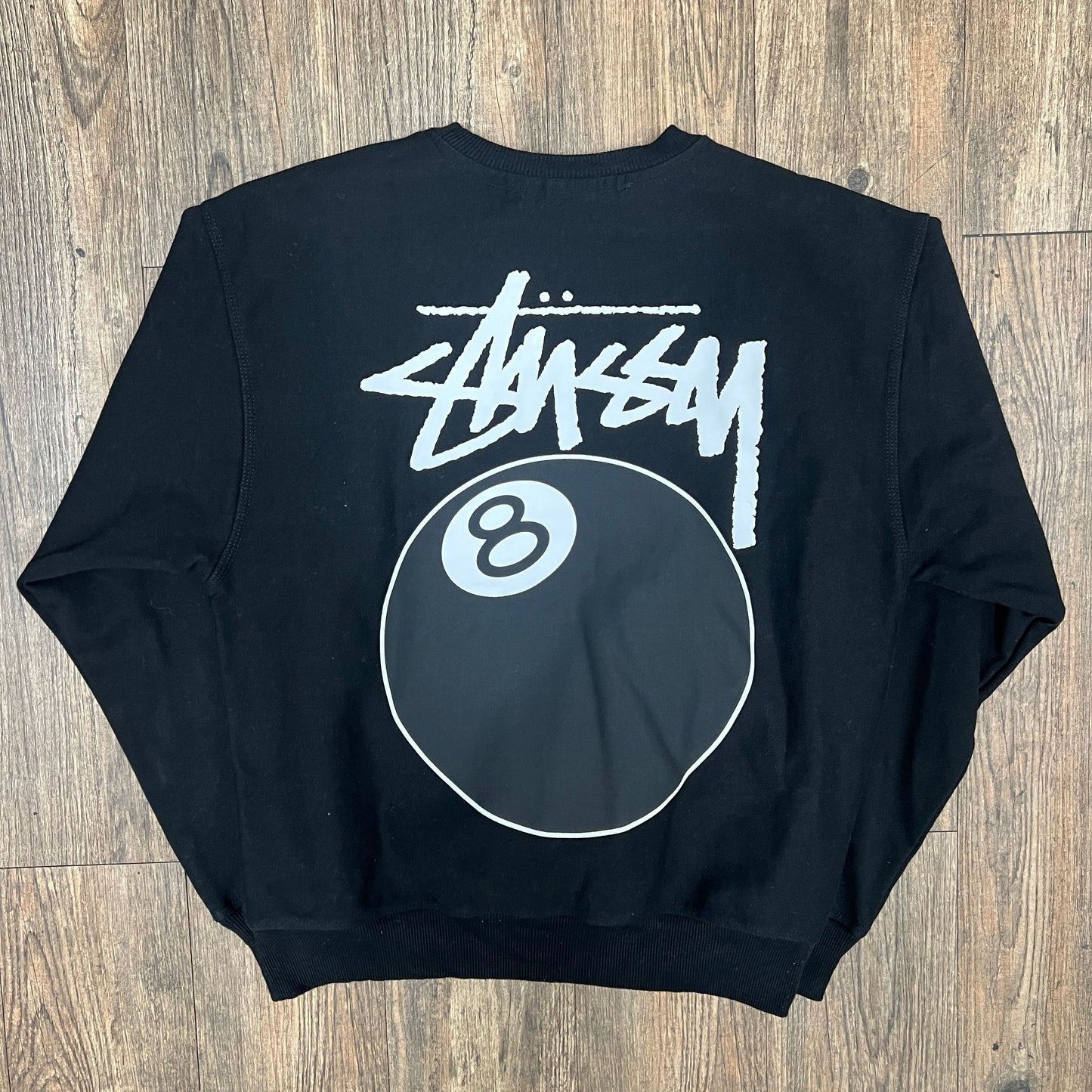 Stussy 8 Ball Crew Black