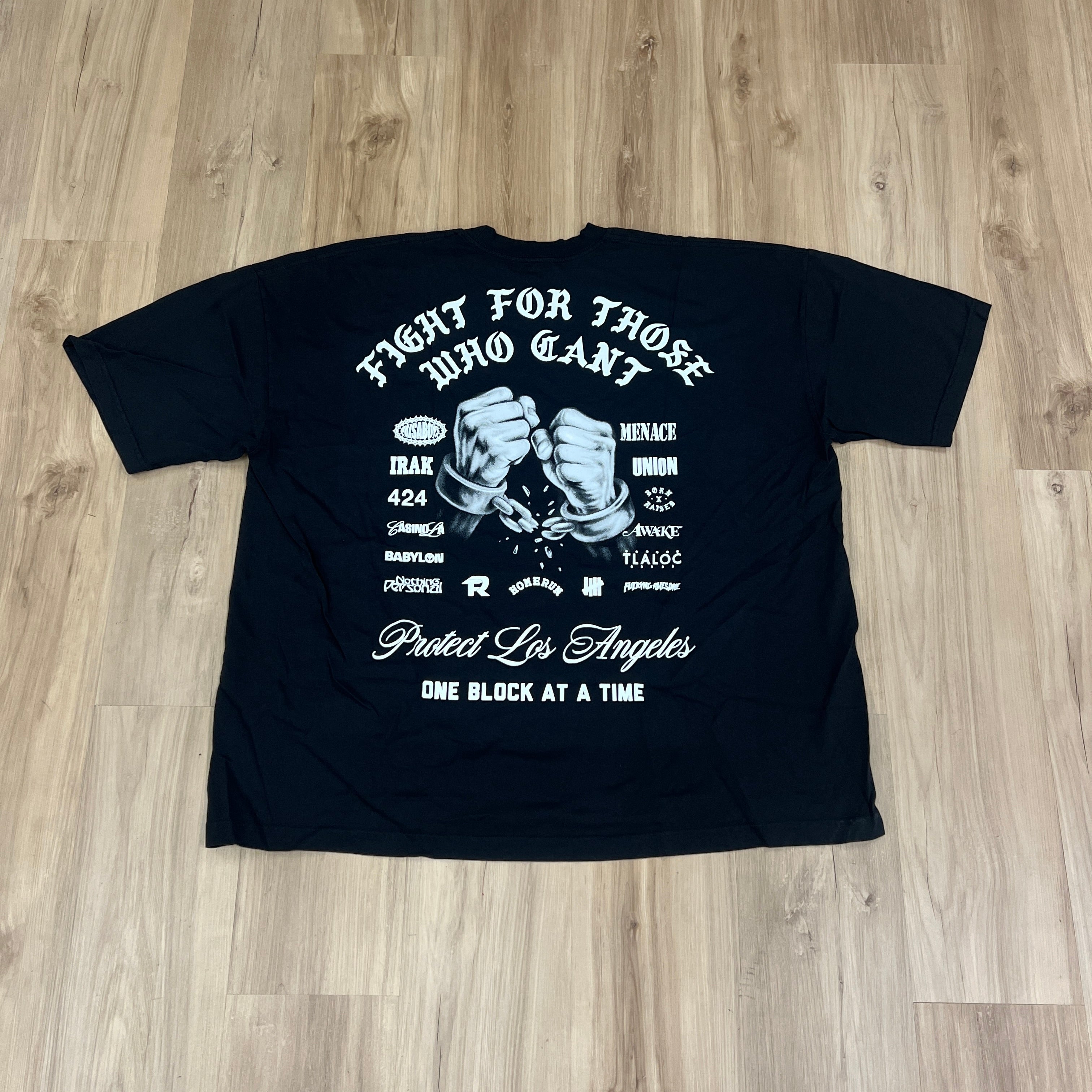 Born X Raised Protect Los Angeles black t-shirt – Holy Ground