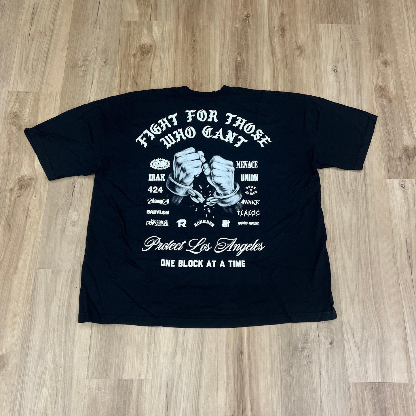 Born X Raised Protect Los Angeles black t-shirt